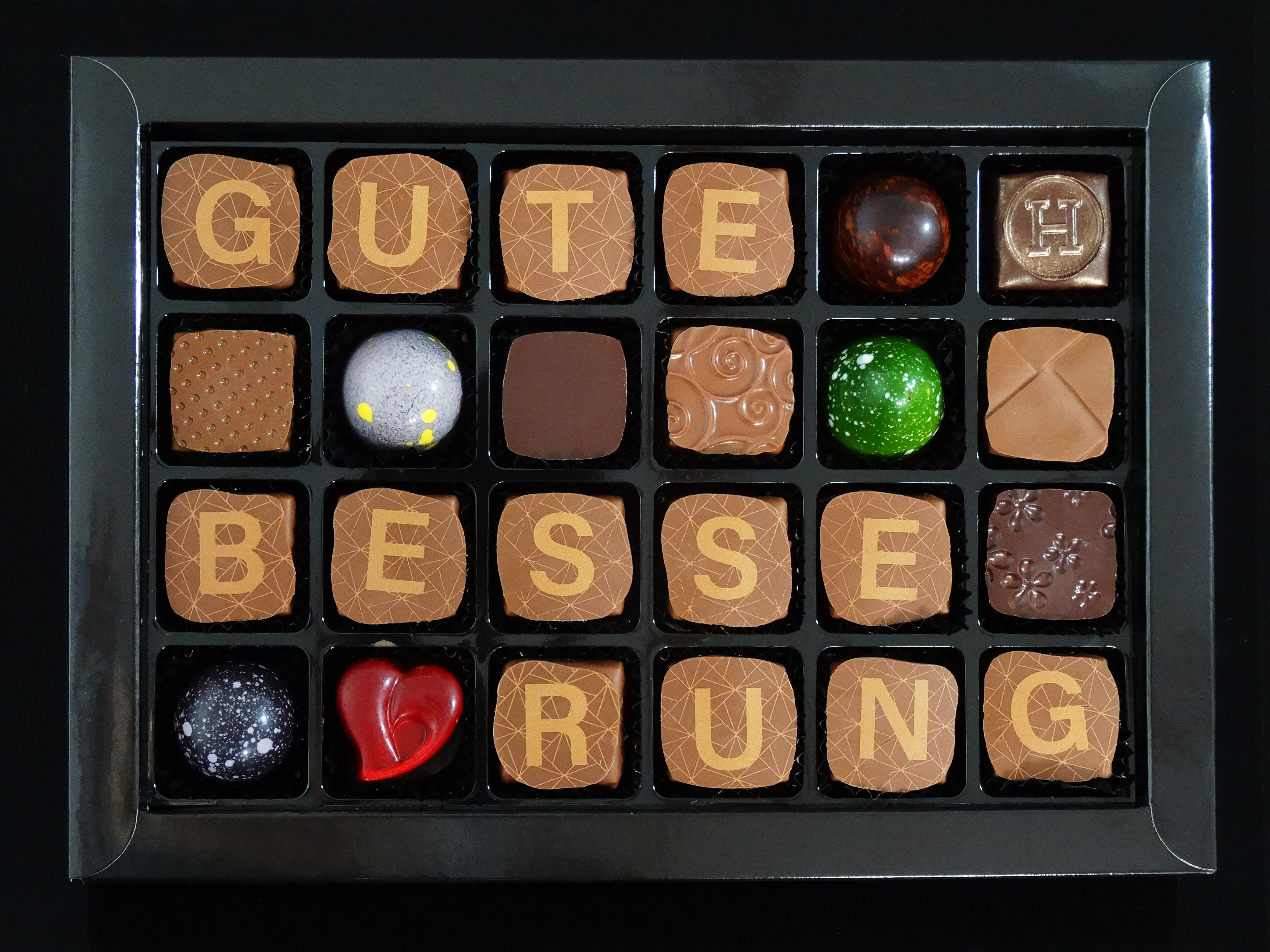Chocolate Message "Gute Besserung"
