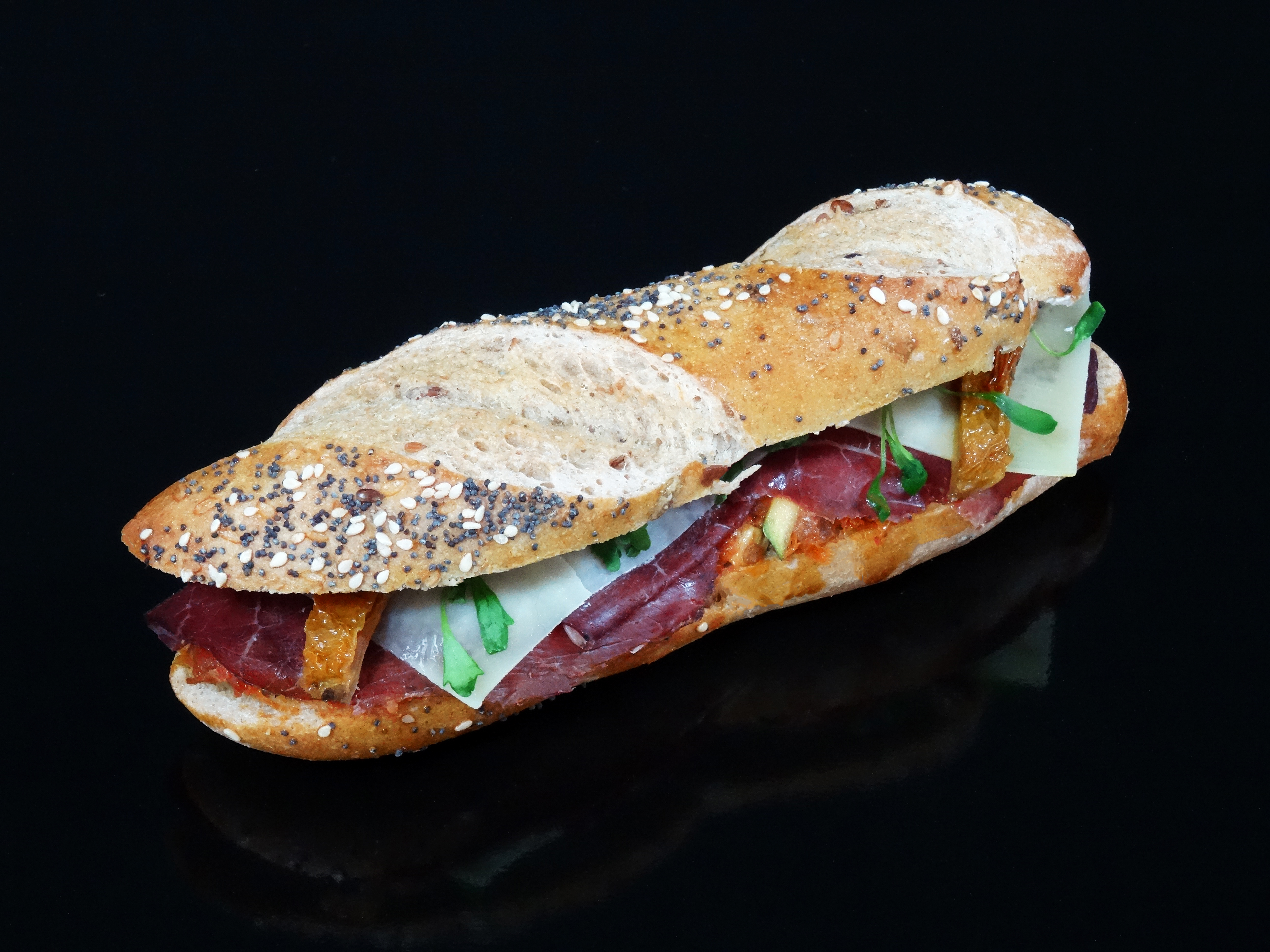 Baguette-Sandwich Bresaola (Rind)