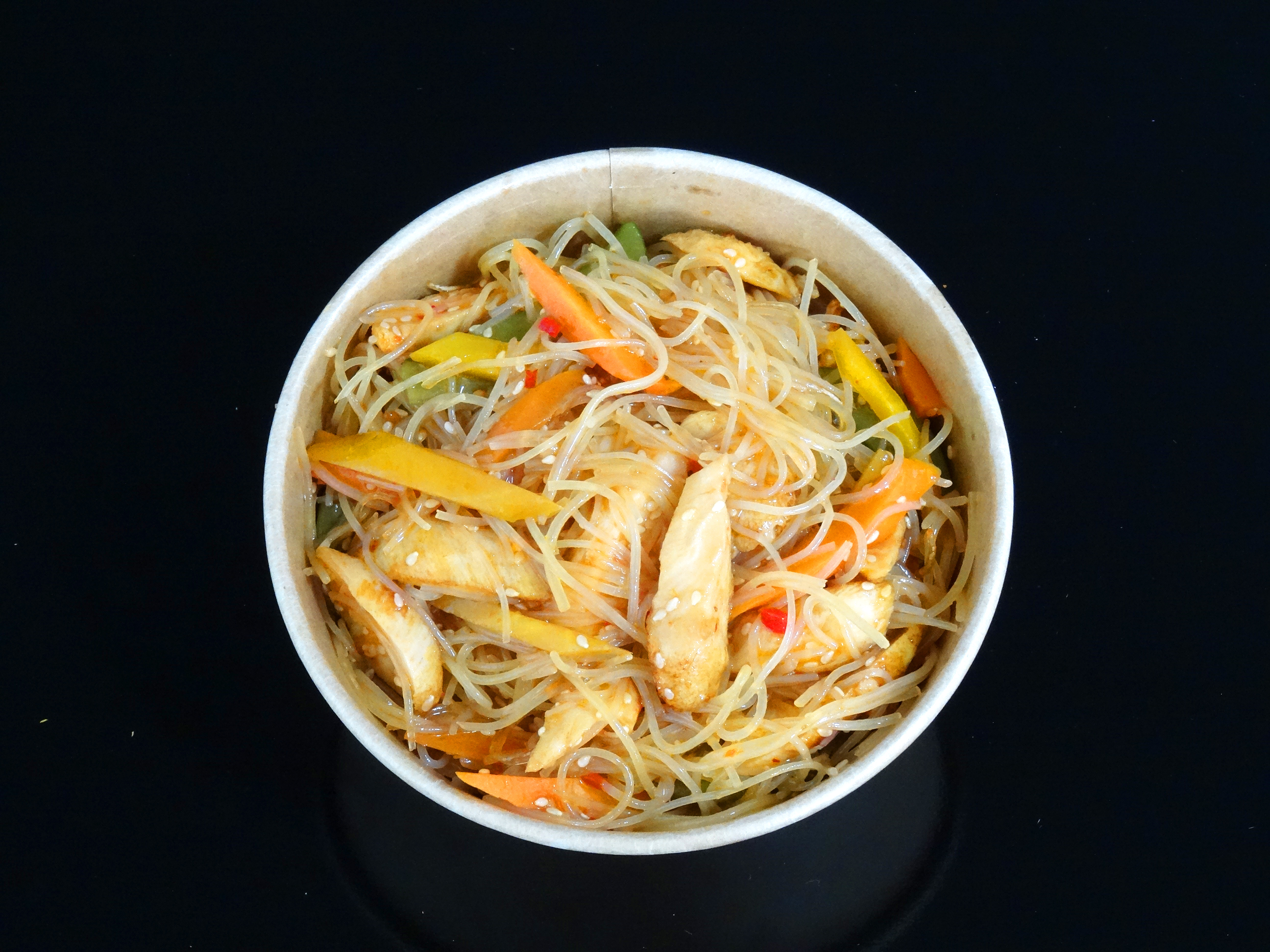 Glasnudelsalat mit Poulet