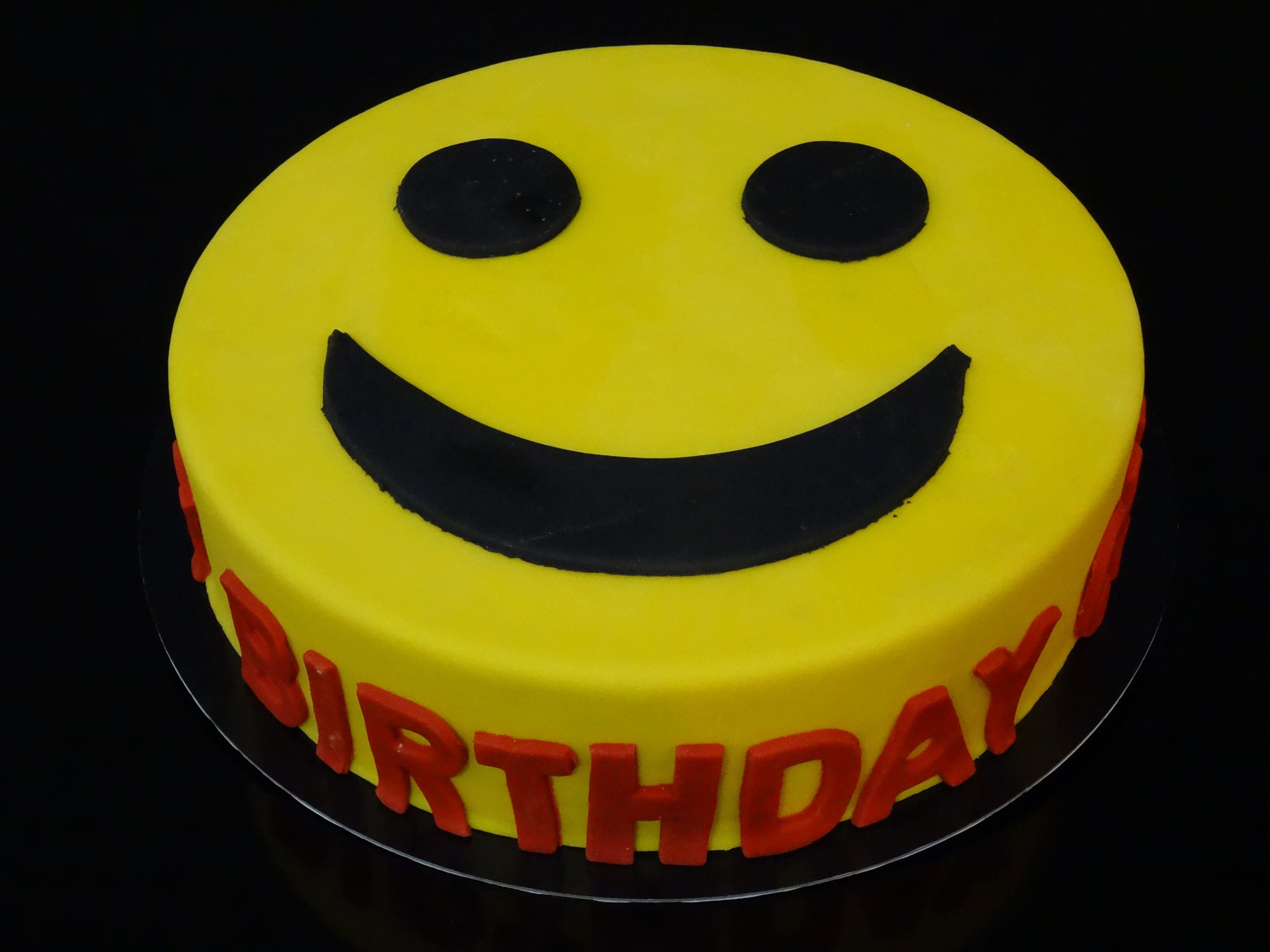 Smiley-Torte Classic mit Text