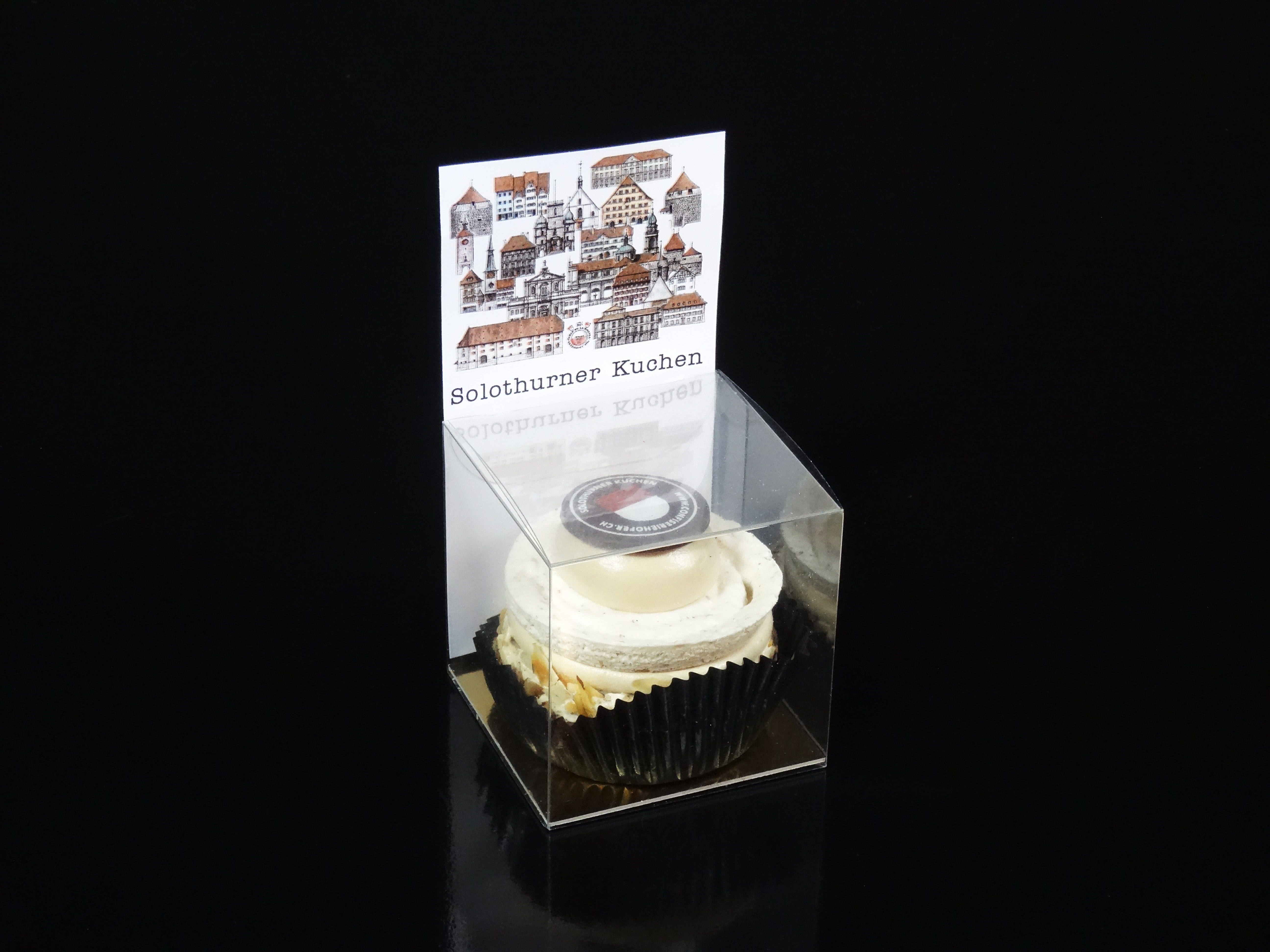 Mini Solothurner Kuchen "Gebäuden" in Box