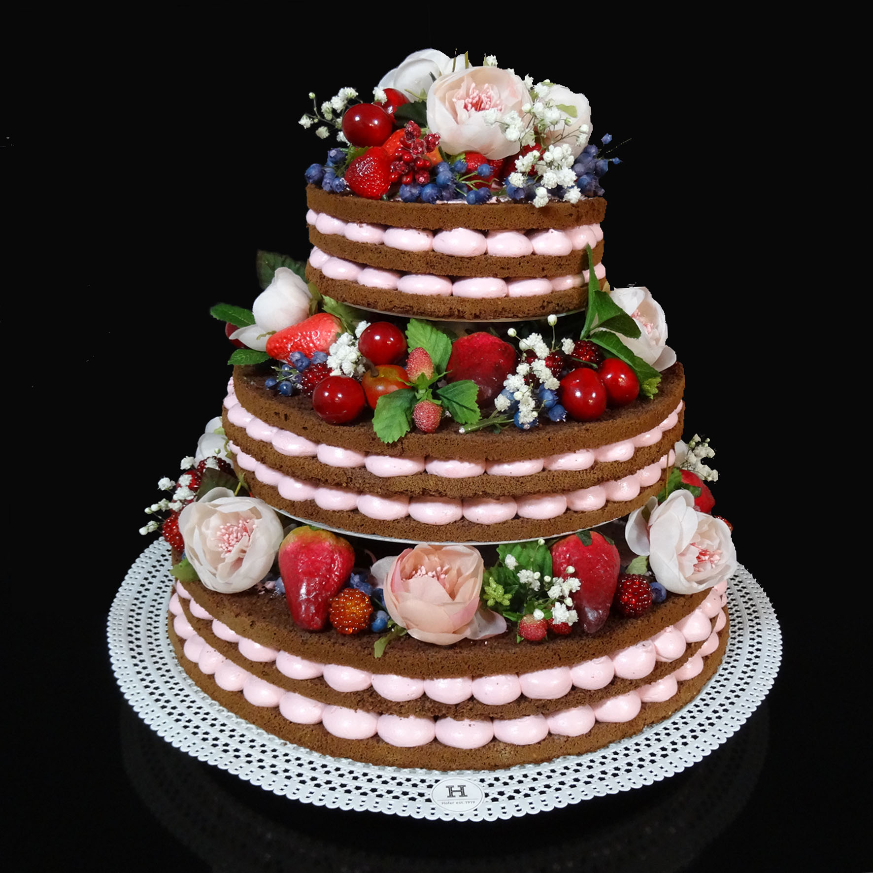 Hochzeitstorte "Naked Cake"