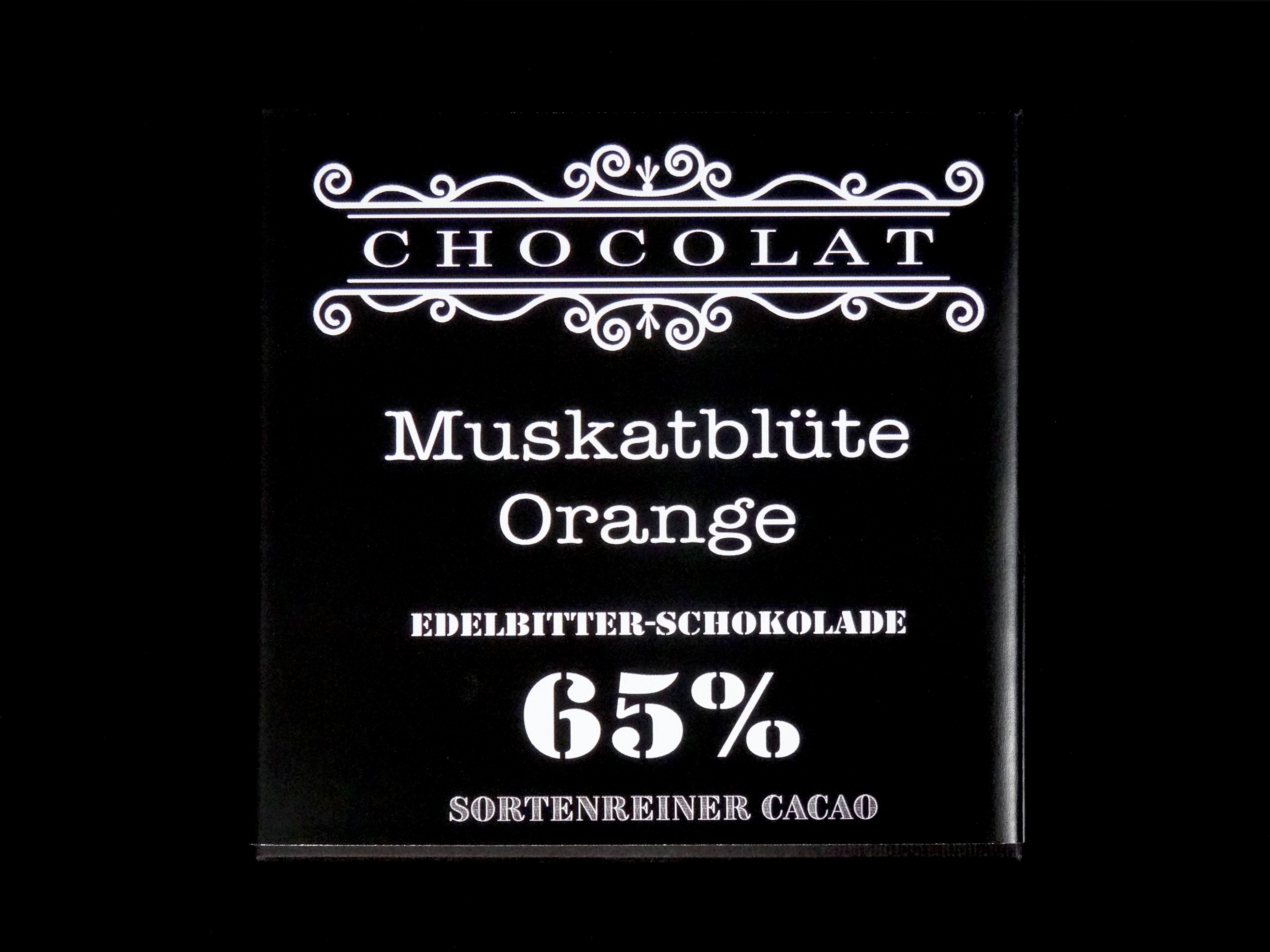 Grand Cru Tafelschokolade Muskatblüte-Orange (vegan)